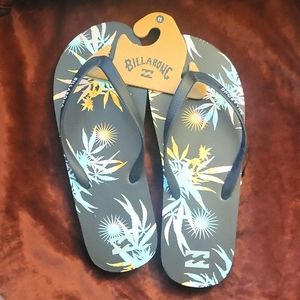 NWT Billabong Men's Size 11 Flip Flops. "TIDES" model.  Brand New in Bag!